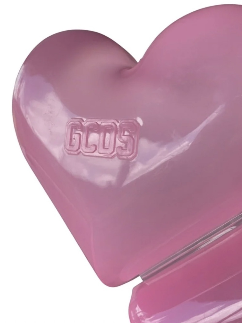 **SUPER RARE/ HTF** GCDS Pink Acrylic Hard Case Bag w/ Gold Hardware **EUC** - Picture 9 of 11